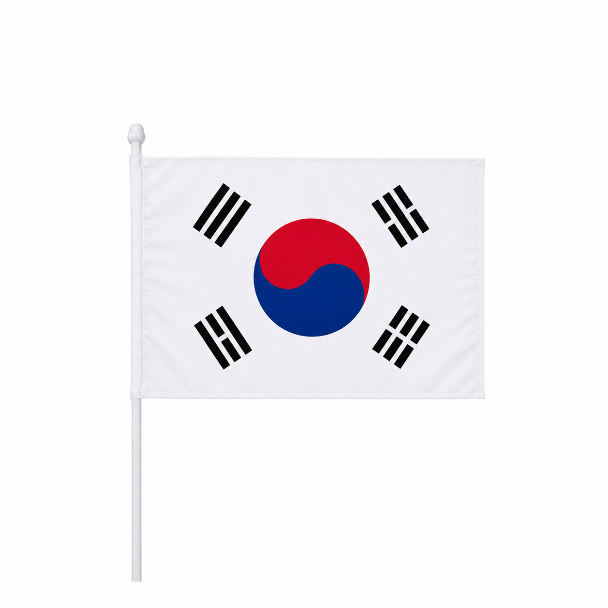 Südkorea Handflagge 14x21cm