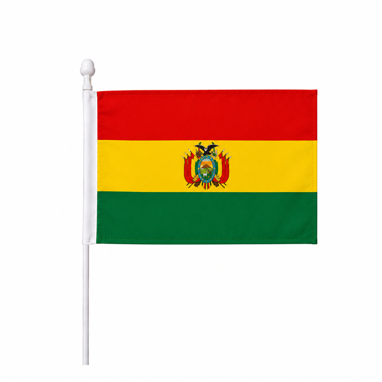 Bolivien Stockflagge 14x21cm