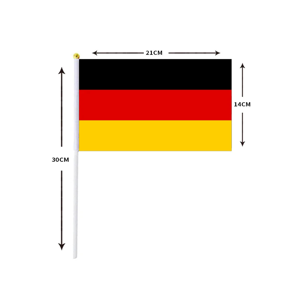 Deutschland Handfahne 14x21cm