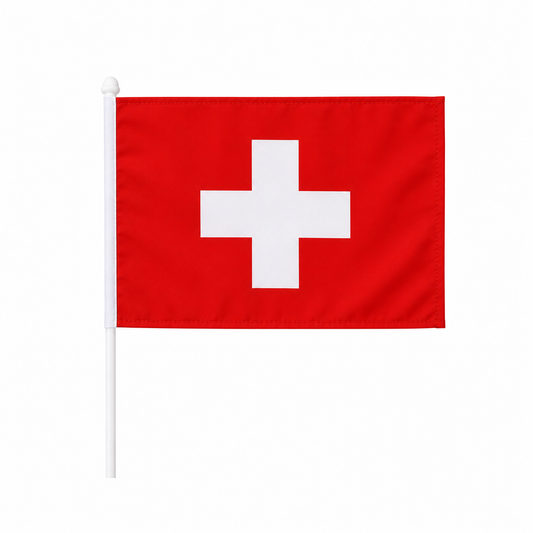 Switzerland Hand Flag 14x21cm
