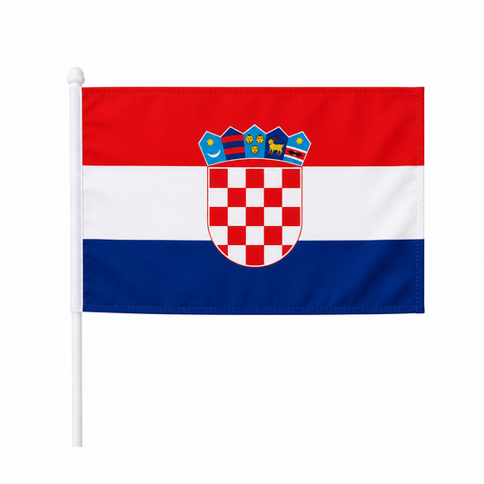 Croatia Hand Flag 14x21cm