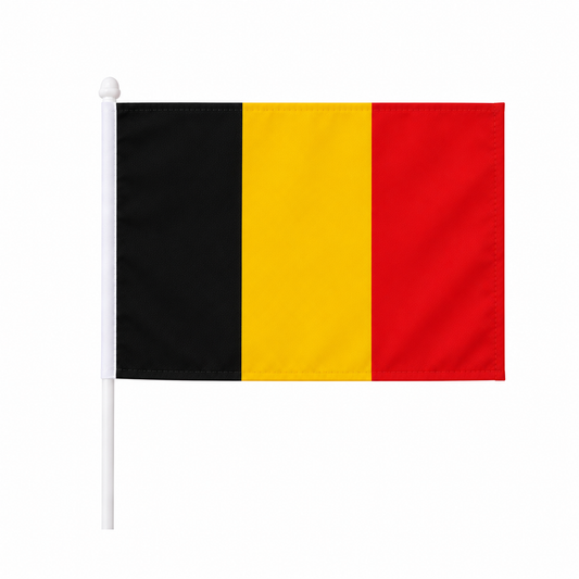Belgium Hand Flag 14x21cm