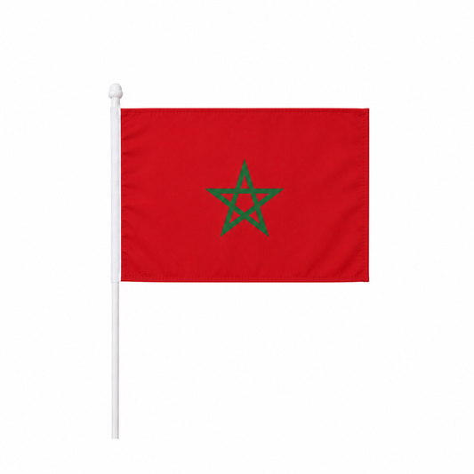 Morocco Hand Flag 14x21cm