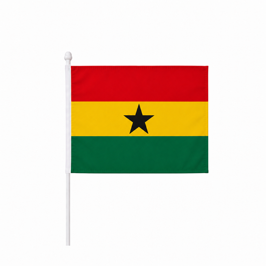 Ghana Hand Flag 14x21cm