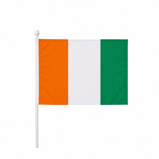 Ivory Coast Hand Flag 14x21cm