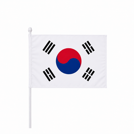 South Korea Hand Flag 14x21cm
