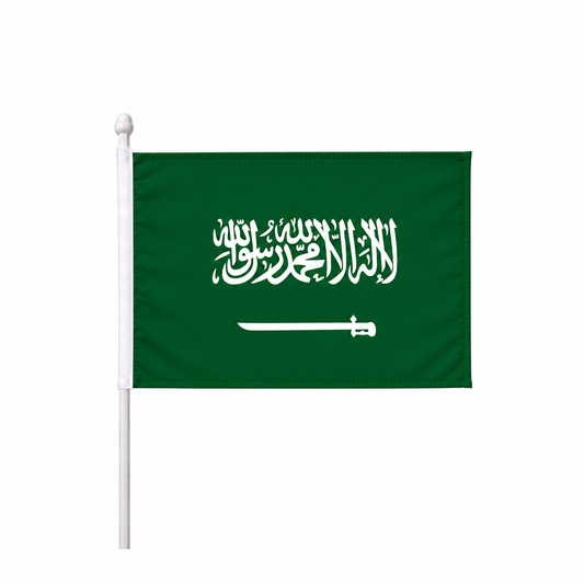 Saudi Arabia Hand Flag 14x21 cm