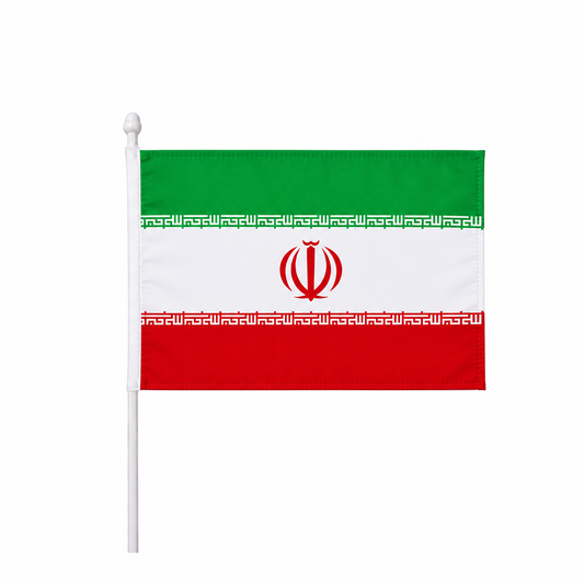 Iran Hand Flag 14x21cm