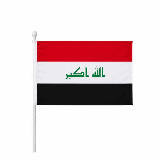 Iraq Hand Flag 14x21cm