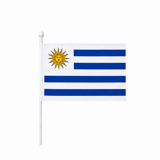 Uruguay Hand Flag 14x21cm