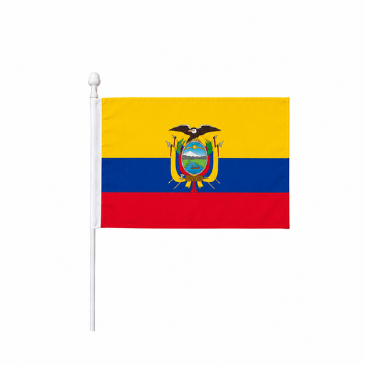 Ecuador Hand Flag 14x21cm