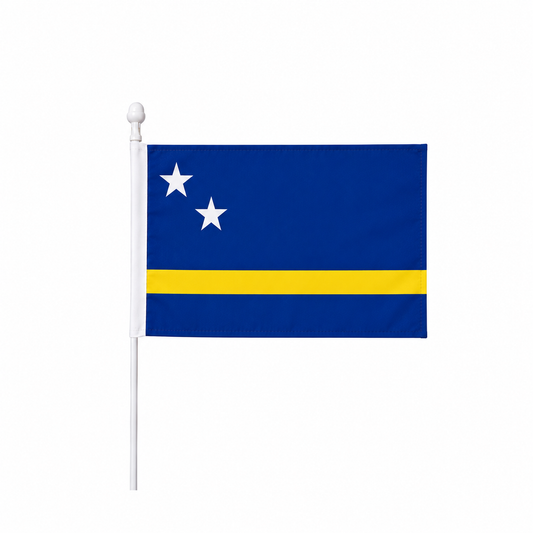 Curacao Hand Flag 14x21cm