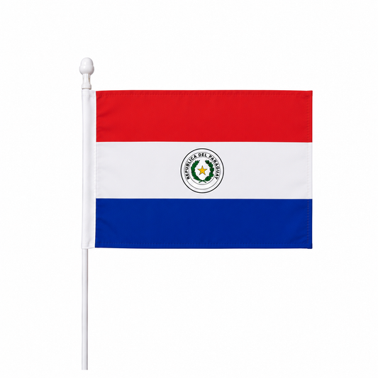 Paraguay Hand Flag 14x21 cm