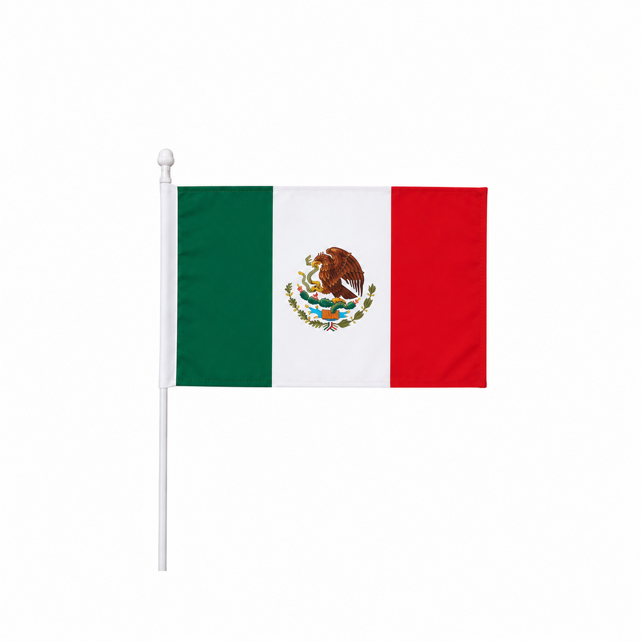 Mexiko Stockfahne 14x21cm