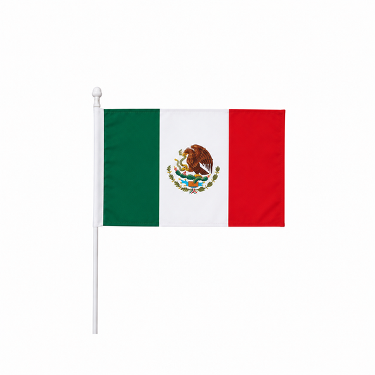 Mexico Hand Flag 14x21cm